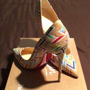 Christian Louboutin So Kate 120mm Cork Chevron